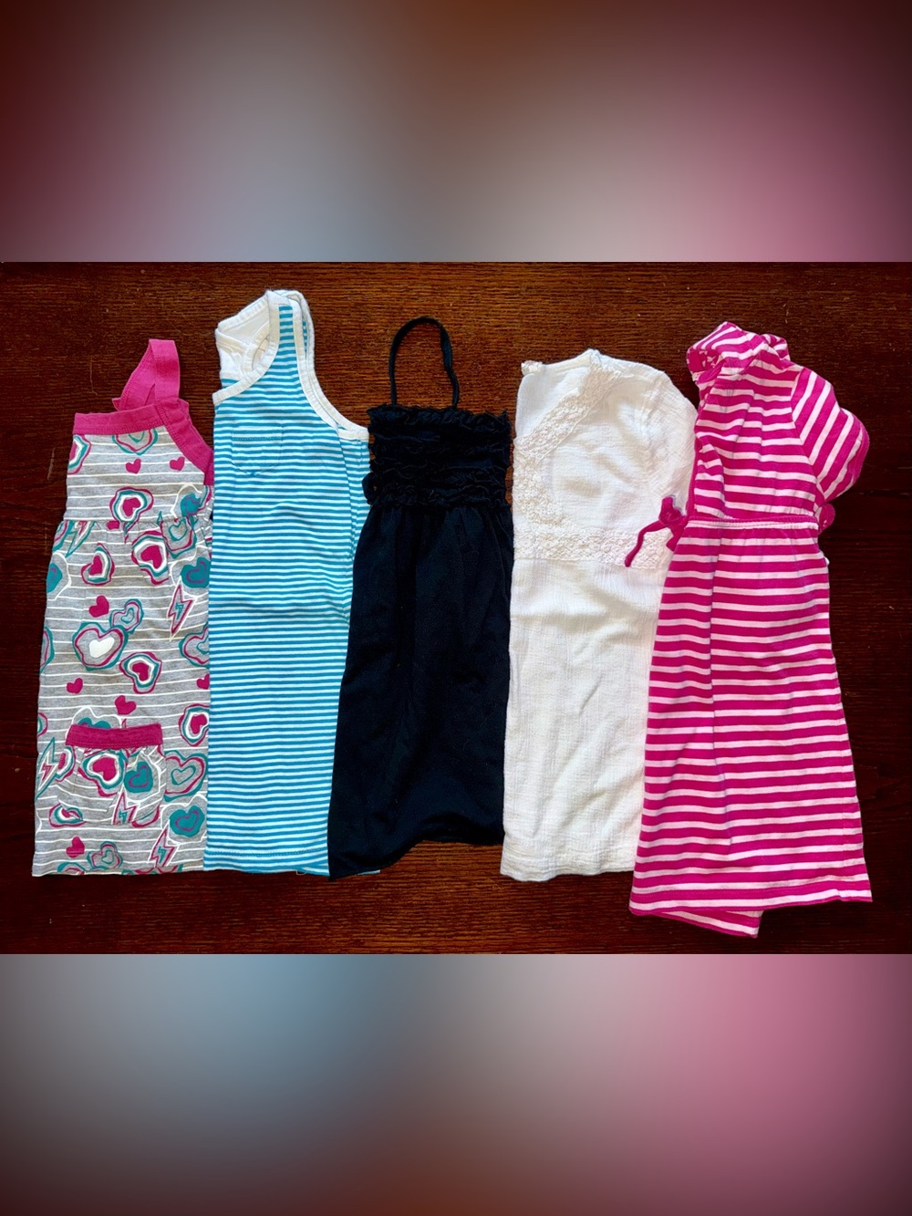 5 Piece Girl’s Sundress Lot Size Children’s XS 4/5 (Good Used Condition)